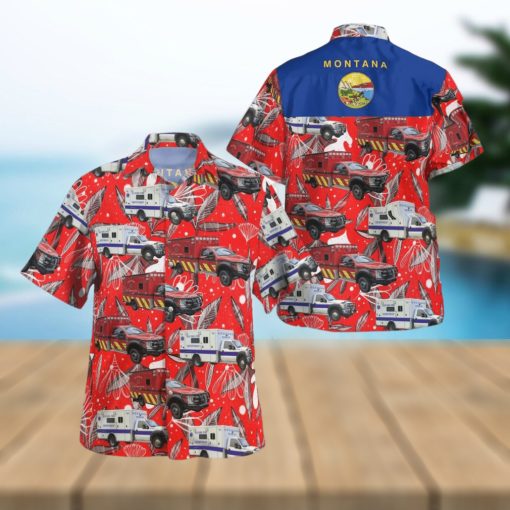 Montana Bigfork Fire Department Hawaiian Shirt