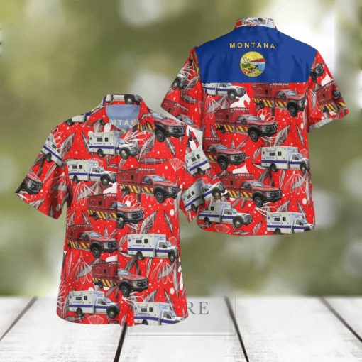 Montana Bigfork Fire Department Hawaiian Shirt