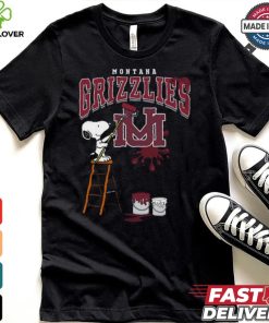 Montana Grizzlies Snoopy Painting Shirt