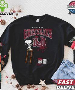 Montana Grizzlies Snoopy Painting Shirt
