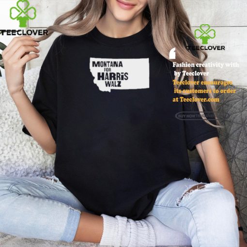 Montana Map for Harris Walz 2024 T Shirt