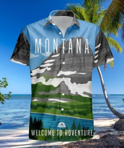 Montana Retro Style Travel Summer 3D Hawaiian Shirt Gift For Men And Women Fans