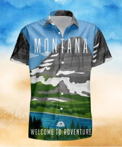 Montana Retro Style Travel Summer 3D Hawaiian Shirt Gift For Men And Women Fans