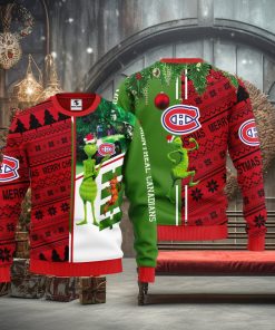 Montreal Canadians Grinch & Scooby doo Christmas Ugly Sweater