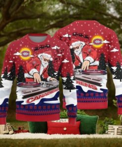 Montreal Canadiens Christmas Funny DJ Santa New Style Knitted Sweater