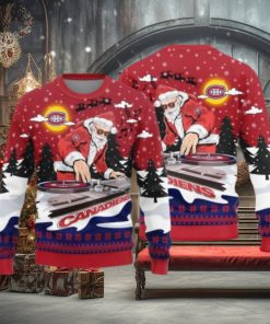Montreal Canadiens Christmas Funny DJ Santa New Style Knitted Sweater