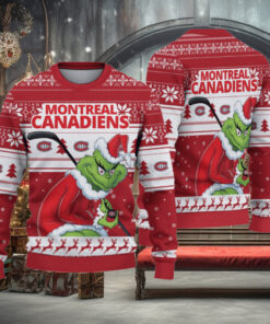 Montreal Canadiens Grinch Christmas Ugly Sweater