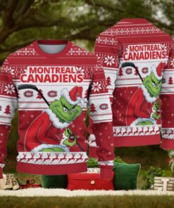 Montreal Canadiens Grinch Christmas Ugly Sweater