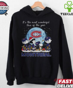 Montreal Canadiens It The Most Wonderful Time Of The Year Peanut Characters Christmas Shirt