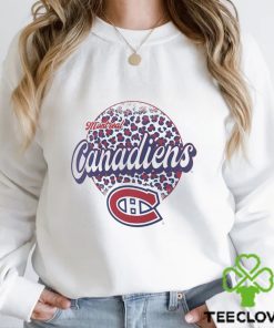 Montreal Canadiens Leopard Print Long Sleeve T Shirt