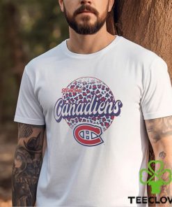 Montreal Canadiens Leopard Print Long Sleeve T Shirt