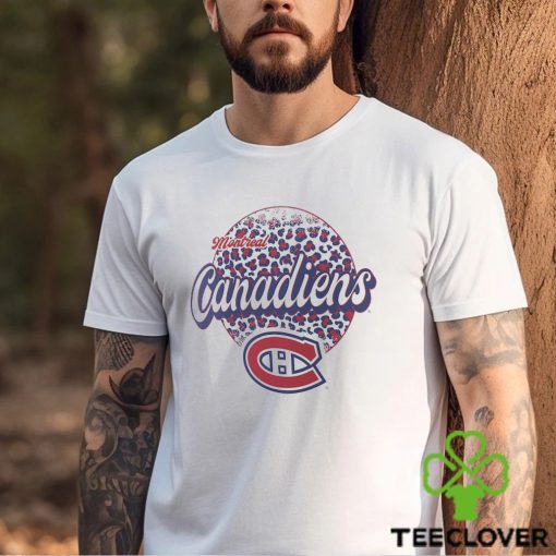 Montreal Canadiens Leopard Print Long Sleeve T Shirt