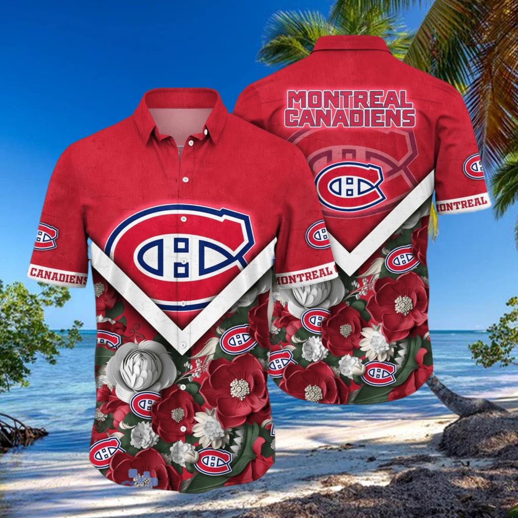 Montreal Canadiens NHL Flower Hawaiian Shirt For Men Women Best Gift For Real Fans Montreal Canadiens NHL Flower Hawaiian Shirt For Men Women Best Gift For Real Fans