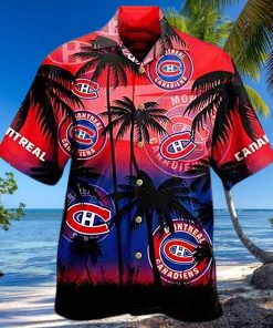 Montreal Canadiens NHL Palm Tree Summer Hawaiian Shirt