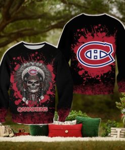 Montreal Canadiens Skull Yarn Halloween Ugly Sweater For Men And Women Gift Christmas
