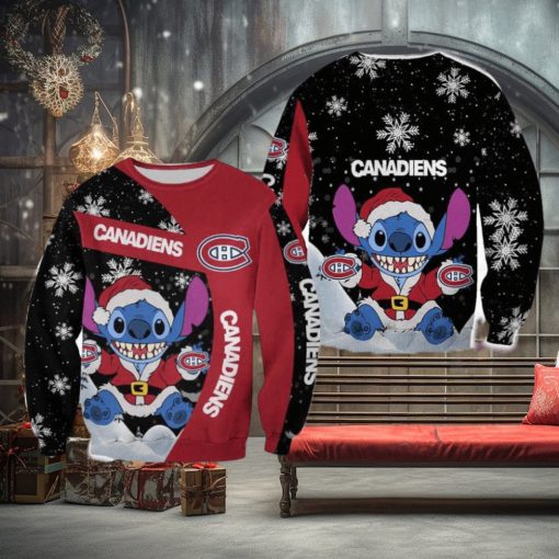 Montreal Canadiens Xmas Stitch Ugly Sweater For Fans AOP Gift Christmas