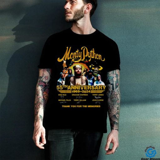 Monty Python 55th Anniverasry 1969 – 2024 Thank You For The Memories T Shirt