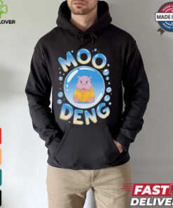 Moo Deng Baby Hippo in Raincoat Cute Animal Cartoon for Hippo Lovers T Shirt