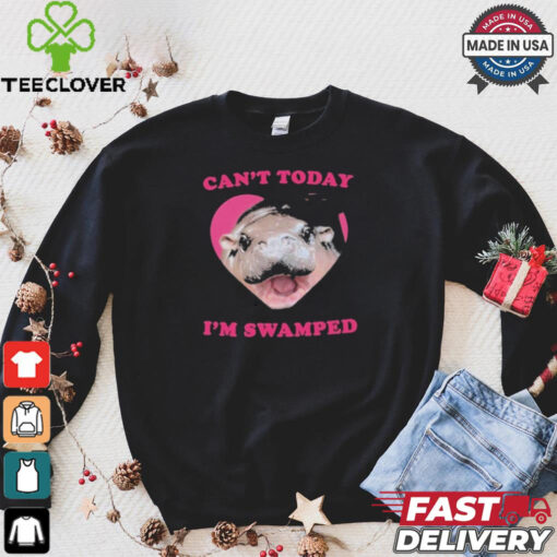 Moo Deng Can’t Today I’m Swamped Shirt