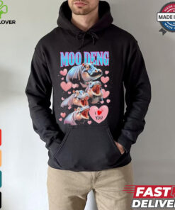Moo Deng I Love You Funny T Shirt