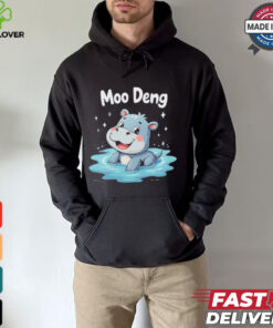 Moo Deng the Cute Baby Hippo Adorable Cartoon Hippo Animal for Kids T Shirt