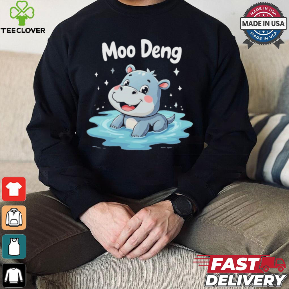 Moo Deng the Cute Baby Hippo Adorable Cartoon Hippo Animal for Kids T Shirt Moo Deng the Cute Baby Hippo Adorable Cartoon Hippo Animal for Kids T Shirt