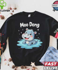 Moo Deng the Cute Baby Hippo Adorable Cartoon Hippo Animal for Kids T Shirt