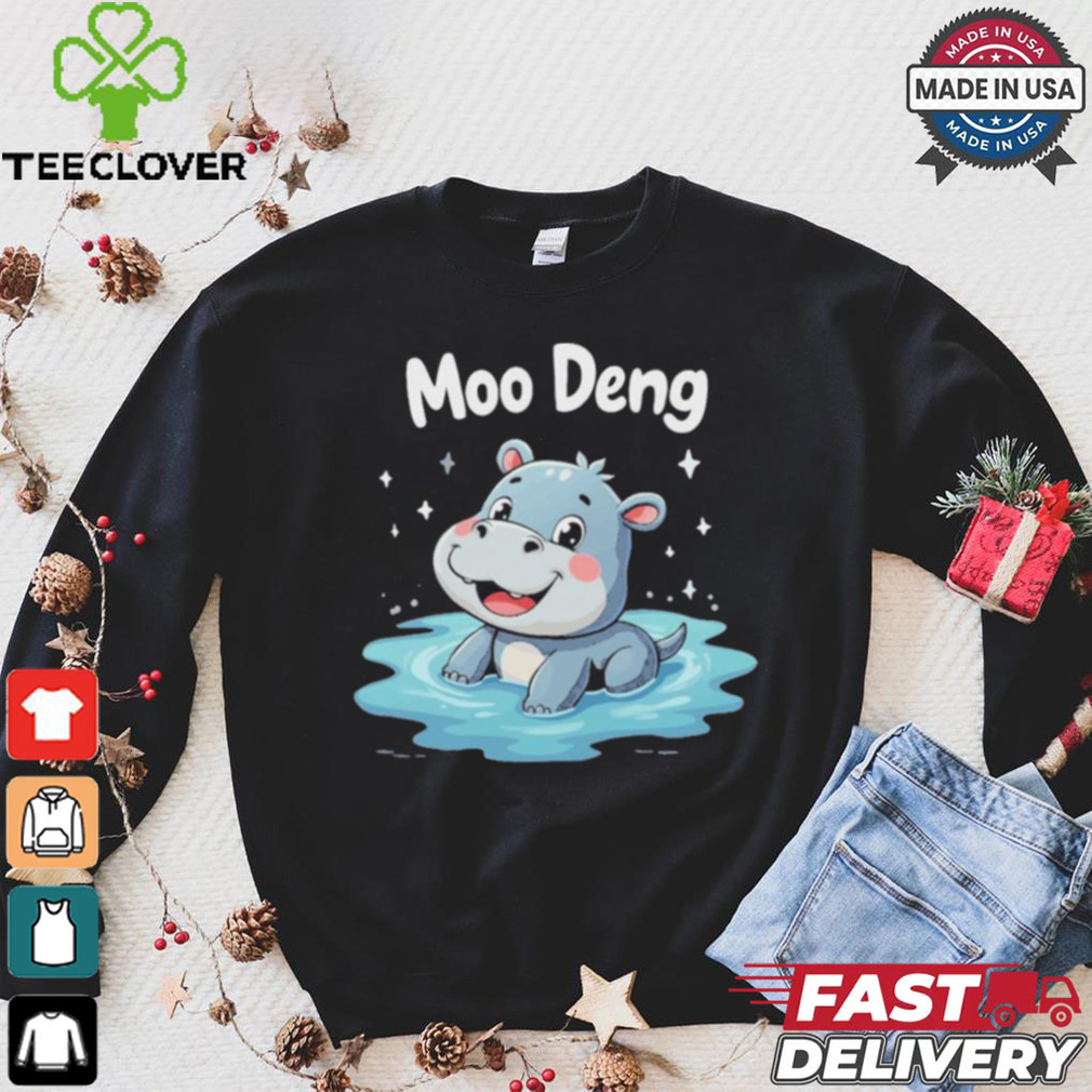 Moo Deng the Cute Baby Hippo Adorable Cartoon Hippo Animal for Kids T Shirt Moo Deng the Cute Baby Hippo Adorable Cartoon Hippo Animal for Kids T Shirt