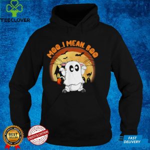 Moo I Mean Boo Ghost Cow Pumpkin Moon Halloween hoodie, sweater, longsleeve, shirt v-neck, t-shirt