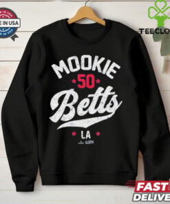 Mookie Betts #50 Los Angeles Dodgers T shirts