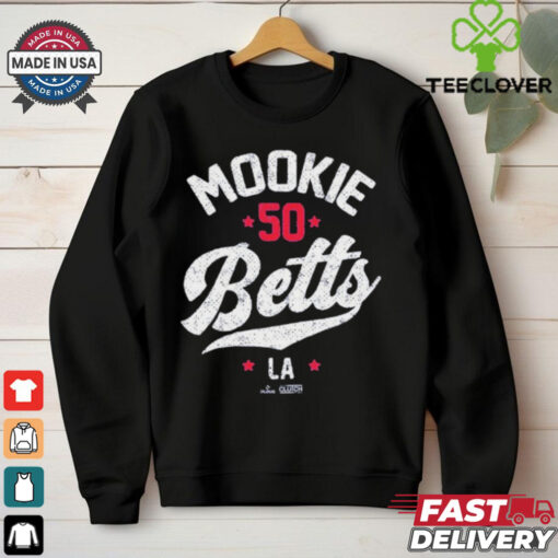 Mookie Betts #50 Los Angeles Dodgers T shirts