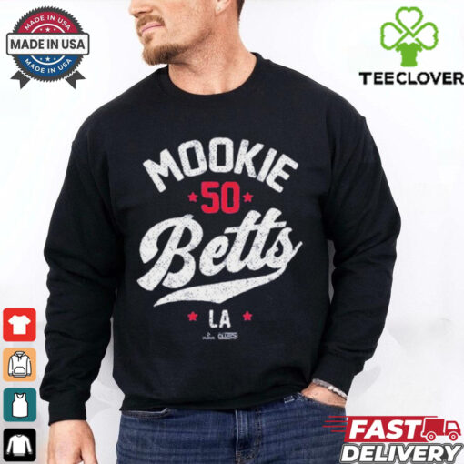 Mookie Betts #50 Los Angeles Dodgers T shirts