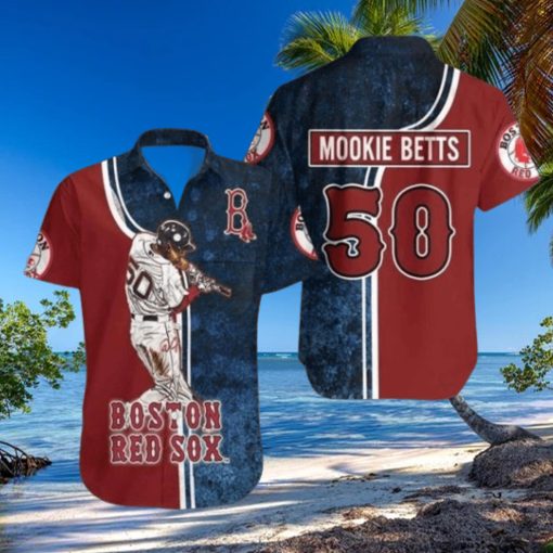 Mookie Betts Boston Red Sox Star Player Series Hawaiian Shirt