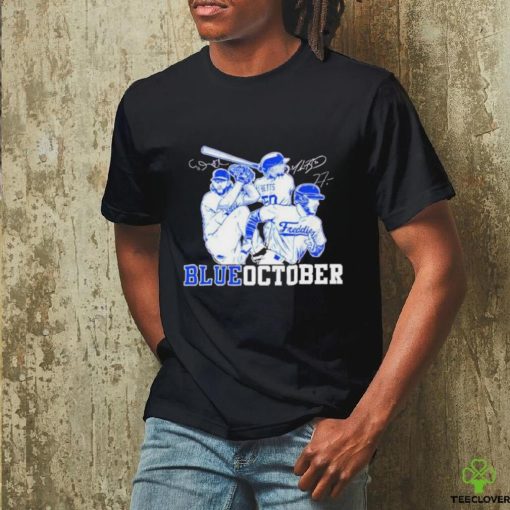Mookie Betts Freddie Freeman Clayton Kershaw Blue October Shirt
