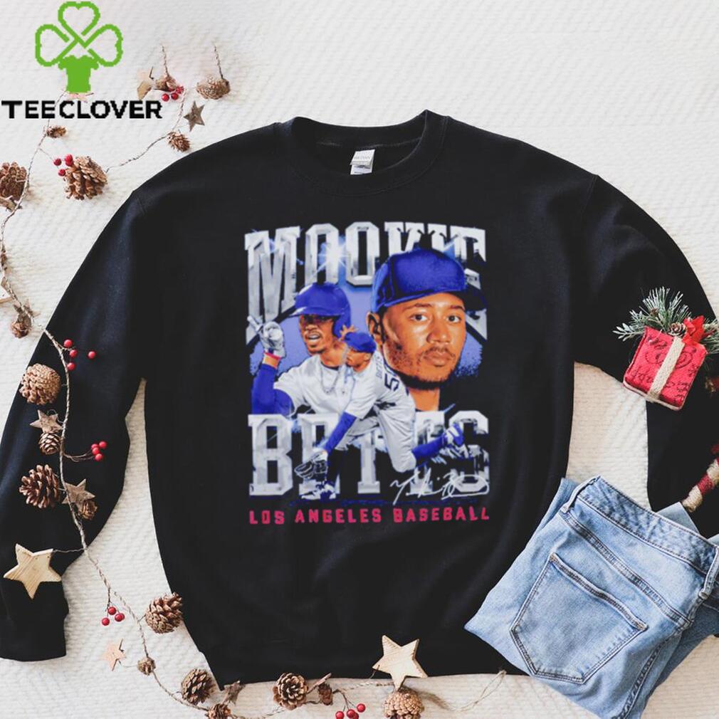 Mookie Betts Los Angeles D Vintage Baseball Shirt Mookie Betts Los Angeles D Vintage Baseball Shirt