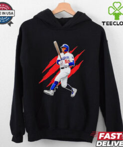Mookie Betts Los Angeles Dodgers 2024 World Series Champions scratches shirt