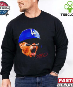 Mookie Betts Los Angeles Dodgers big head signature hoodie, sweater, longsleeve, shirt v-neck, t-shirt