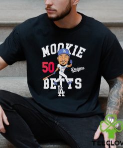 Mookie Betts Los Angeles Dodgers caricature shirt
