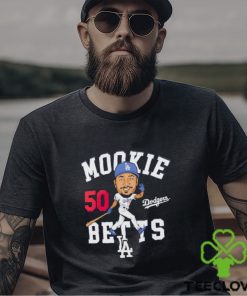 Mookie Betts Los Angeles Dodgers caricature shirt