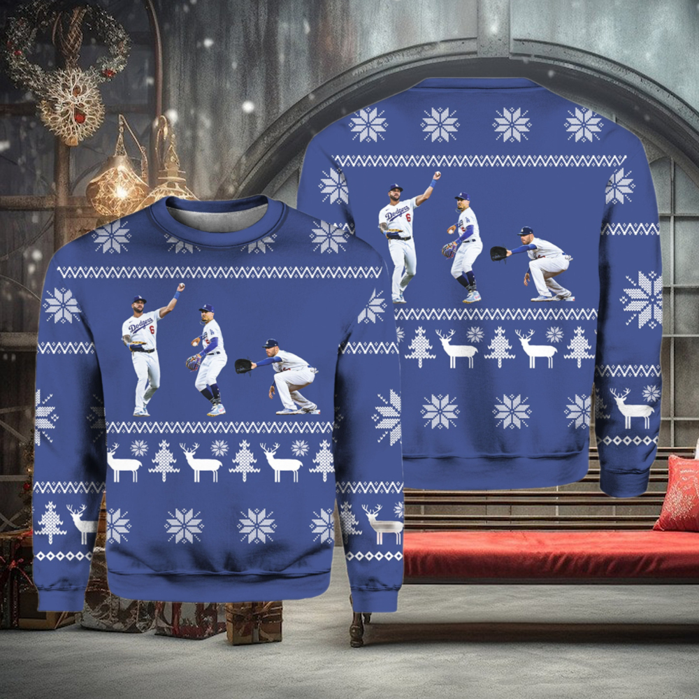 Mookie Freddie And David Dodger Ugly Christmas Sweater Mookie Freddie And David Dodger Ugly Christmas Sweater