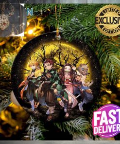 Moon Demon Slayer Background Moonlight 2023 Holiday Gifts Christmas Ornament