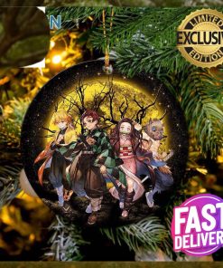 Moon Demon Slayer Background Moonlight 2023 Holiday Gifts Christmas Ornament