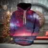 Moon Sky Galaxy 3d All Over Print Hoodie