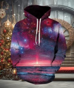 Moon Sky Galaxy 3d All Over Print Hoodie