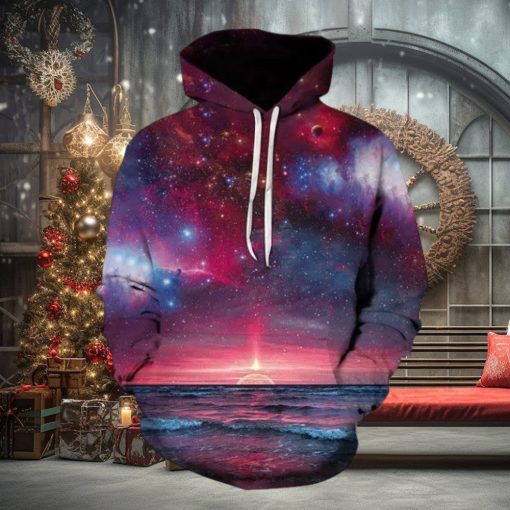 Moon Sky Galaxy 3d All Over Print Hoodie