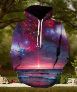 Moon Sky Galaxy 3d All Over Print Hoodie