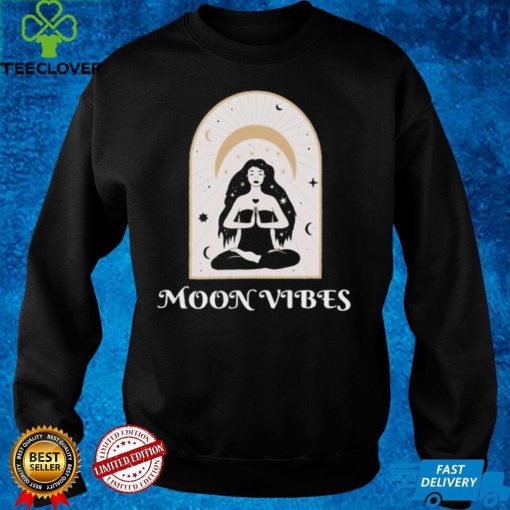 Moon Vibes Celestial Design Esoteric Spiritual Wicca Art Shirt