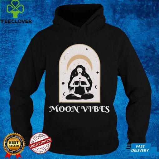 Moon Vibes Celestial Design Esoteric Spiritual Wicca Art Shirt