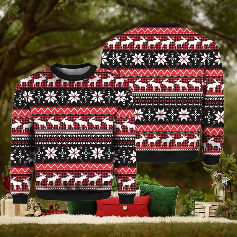 Moose Christmas Party Ugly Christmas Sweater Moose Christmas Party Ugly Christmas Sweater