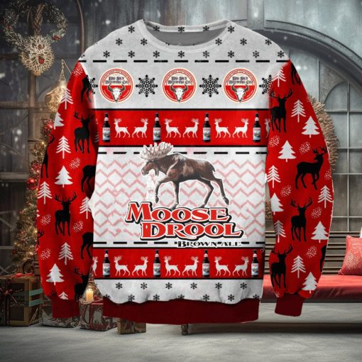 Moose Drool 3D Ugly Christmas Sweater Christmas Gift
